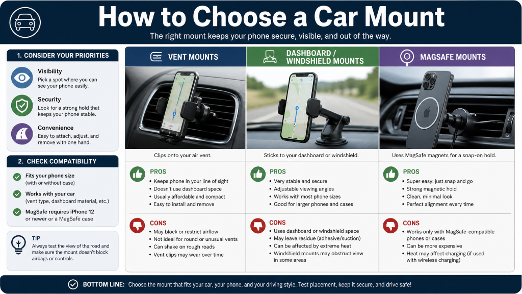 how to choose a phone mount for your car